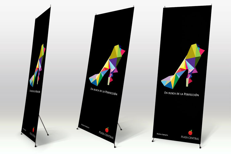 Displays con lona impresa